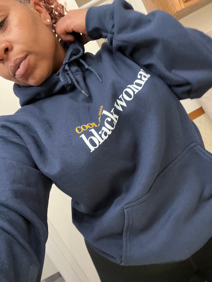 [New Color] Cool Ass Black Woman NAVY BLUE Hoodie