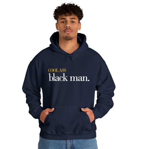 [New Color] Cool Ass Black Man NAVY BLUE Hoodies